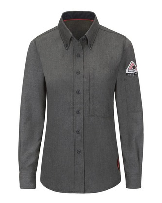 Custom Logo Bulwark Women's iQ Series® Comfort Woven Lightweight Shirt QS51 Embroidered