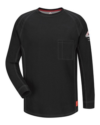 Company Branded Bulwark Flame Resistant Long Sleeve Shirt - Tall Sizes QT32T With Logo