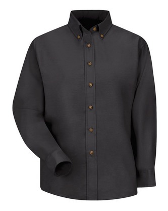  Company Branded Red Kap Women's Poplin Dress Shirt SP91 With Logo 