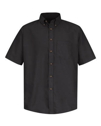 Company Branded Red Kap Poplin Short Sleeve Dress Shirt - Tall Sizes SP80T With Logo