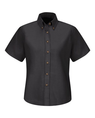  Custom Logo Red Kap Women's Poplin Dress Shirt - Extended Sizes SP81EXT Embroidered 