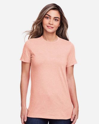  Custom Logo Gildan Softstyle® Women's CVC T-Shirt 64001LCVC Embroidered 