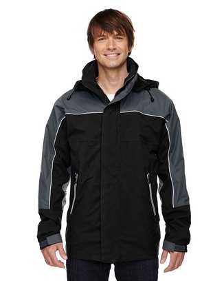  Adult 3-in-1 Seam-Sealed Mid-Length Jacket with Piping 