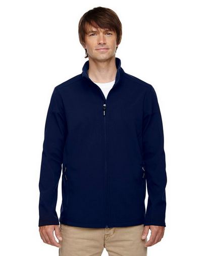 Custom Embroidered  Core 365 Men's Tall 2-Layer Soft Shell Fleece Jacket - 88184T 