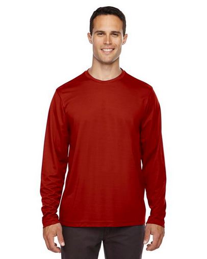 Custom Printed Core 365 Men's Performance Long Sleeve Crewneck T-Shirt - 88199