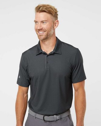  Company Branded Adidas Diamond Dot Print Polo A498 With Logo 
