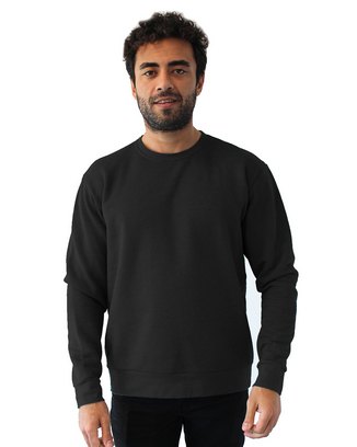 Unisex Pullover PCH Crewneck Sweatshirt - HEATHER BLACK - XS