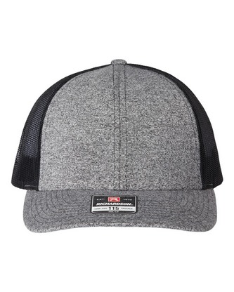 Custom Embroidered Richardson Low Pro Heather Trucker Cap 115CH With Logo