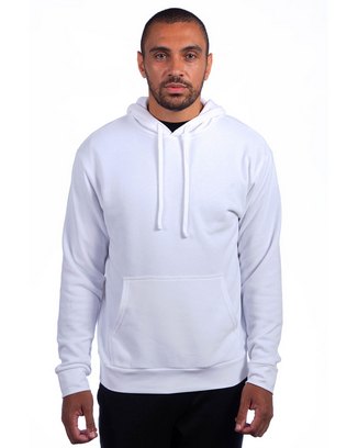  Adult Sueded French Terry Pullover Sweatshirt - WHITE - XS 