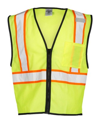 Custom Embroidered Kishigo Chemically Treated Contrast Mesh Vest FM527-528 With Logo