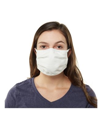  Custom Embroidered Hanes 3-Ply Cotton Face Mask MASKBB With Logo 