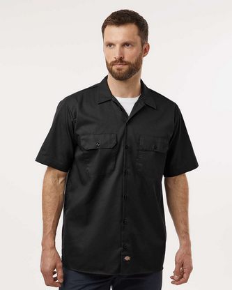  Custom Logo Dickies Short Sleeve Work Shirt 2574 Embroidered 