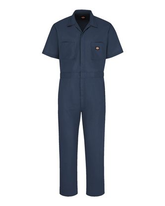 Company Branded Dickies Short Sleeve Coverall - Tall Sizes 3339T With Logo