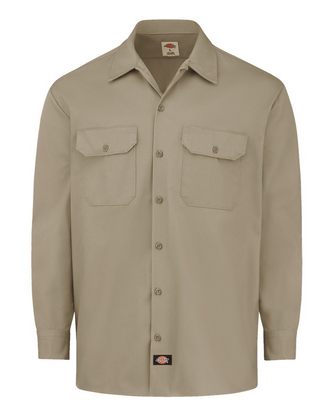  Company Branded Dickies Heavyweight Cotton Long Sleeve Shirt 5549 With Logo 