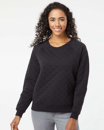  Company Branded Boxercraft Women's Quilted Pullover R08 With Logo 
