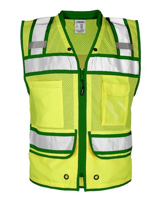 Custom Logo Kishigo Color Contrast High Performance Surveyors Vest S5042-5046 Embroidered