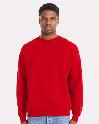  Custom Embroidered Hanes Perfect Sweats Crewneck Sweatshirt RS160 With Logo 