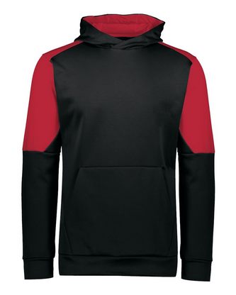 Custom Logo Holloway Youth Blue Chip Hooded Sweatshirt 222640 Embroidered
