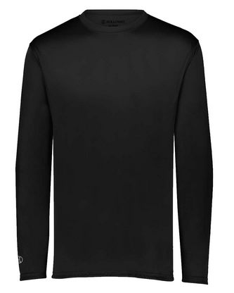 Custom Logo Holloway Youth Momentum Long Sleeve T-Shirt 222823 Embroidered