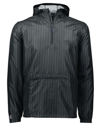  Custom Logo Holloway Range Hooded Packable Quarter-Zip Jacket 229554 Embroidered 
