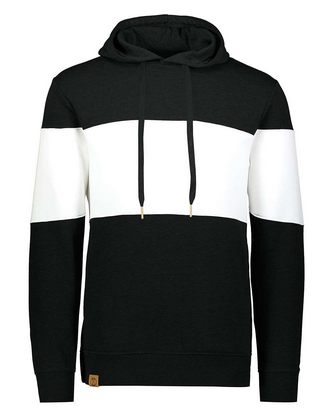 Custom Logo Holloway All-American Fleece Colorblocked Hooded Sweatshirt 229563 Embroidered