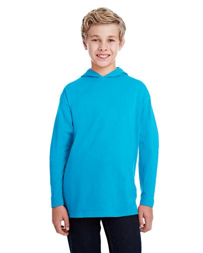  Youth Long-Sleeve Hooded T-Shirt 