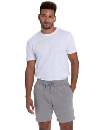 Unisex Fleece Sweatshort - HEATHER GRAY - XS