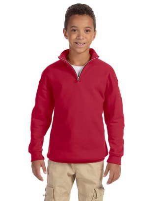 Youth NuBlend® Quarter-Zip Cadet Collar Sweatshirt