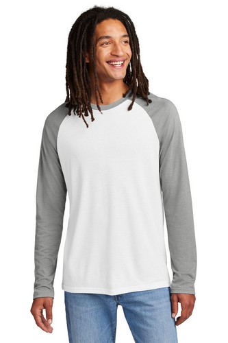  Allmade Unisex Tri-Blend Long Sleeve Colorblock Raglan AL6009 