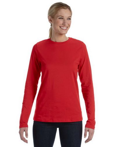 Custom Printed Bella + Canvas Missy Jersey Long-Sleeve T-Shirt - B6450