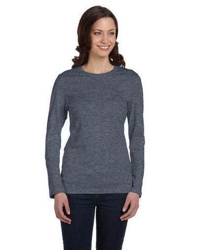 Custom Printed  Bella + Canvas Ladies' Jersey Long-Sleeve T-Shirt - B6500  