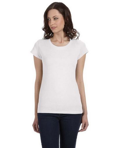  Ladies' Sheer Jersey Short-Sleeve T-Shirt 