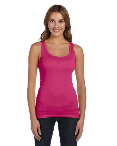  Ladies' Sheer Mini Rib Tank 