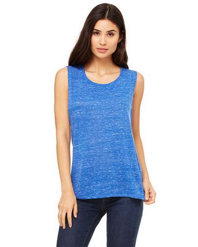 Custom Printed Bella + Canvas Ladies' Flowy Scoop Muscle T-Shirt - B8803