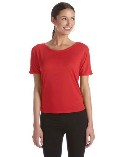 Custom Logo Bella + Canvas Ladies' Flowy Open Back T-Shirt - B8871