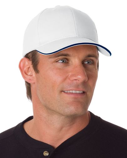 100% Brushed Cotton Twill Structured Sandwich Cap