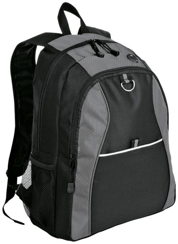 Custom Embroidered Port Authority Contrast Honeycomb Backpack - BG1020