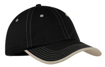 Custom Embroidered Port Authority Vintage Washed Contrast Stitch Cap - C835