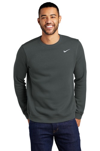 Custom Printed Nike Club Fleece Crew - CJ1614