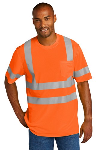 Custom Logo CornerStone ANSI 107 Class 3 Mesh Tee - CS202