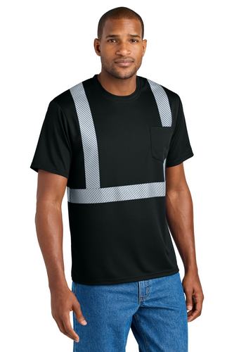 CornerStone Enhanced Visibility Segmented Tape Tee CS206