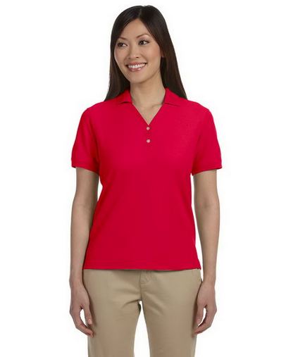 Custom Embroidered Devon & Jones Ladies' Pima Pique Y-Collar Polo - D100W