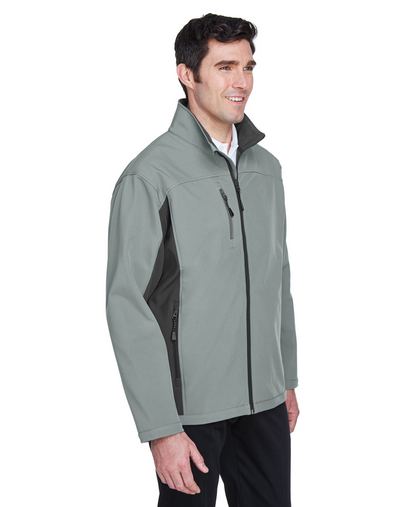 Custom Embroidered Devon & Jones Men's Soft Shell Colorblock Jacket - D997