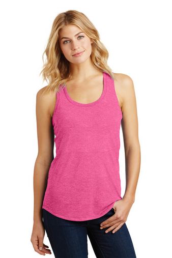 Custom Printed District Women's Perfect Tri Racerback Tank - DM138L