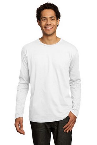 Custom Printed District Threads Long Sleeve Perfect Weight Tee DT105
