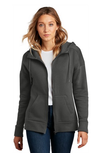 Custom Printed District Women's Perfect Weight Fleece Drop Shoulder Full-Zip Hoodie - DT1104