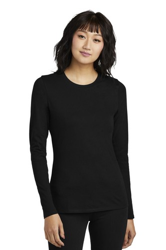  District Women's Perfect Blend CVC Long Sleeve Tee DT110 