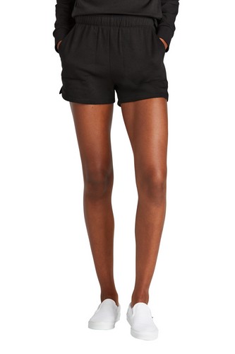 Custom Logo District Women's Perfect Tri Fleece Short - DT1309