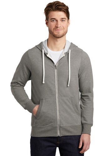 Custom Printed District Perfect Tri French Terry Full-Zip Hoodie - DT356