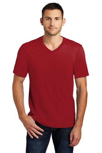 Custom Printed District Young Mens Very Important Tee V-Neck - DT6500